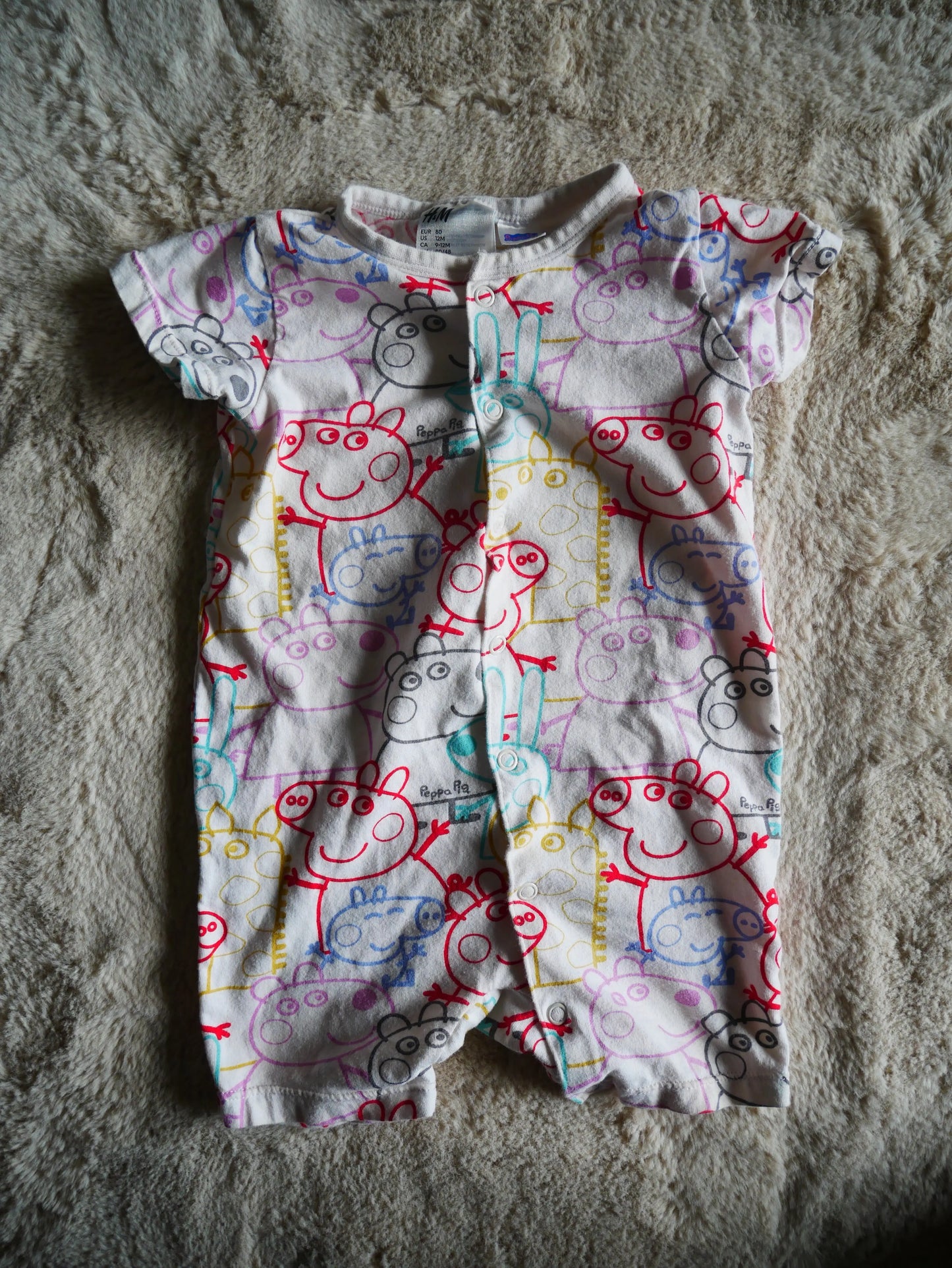 H&M Peppa Pig Onesie / 12m - Thrift Club