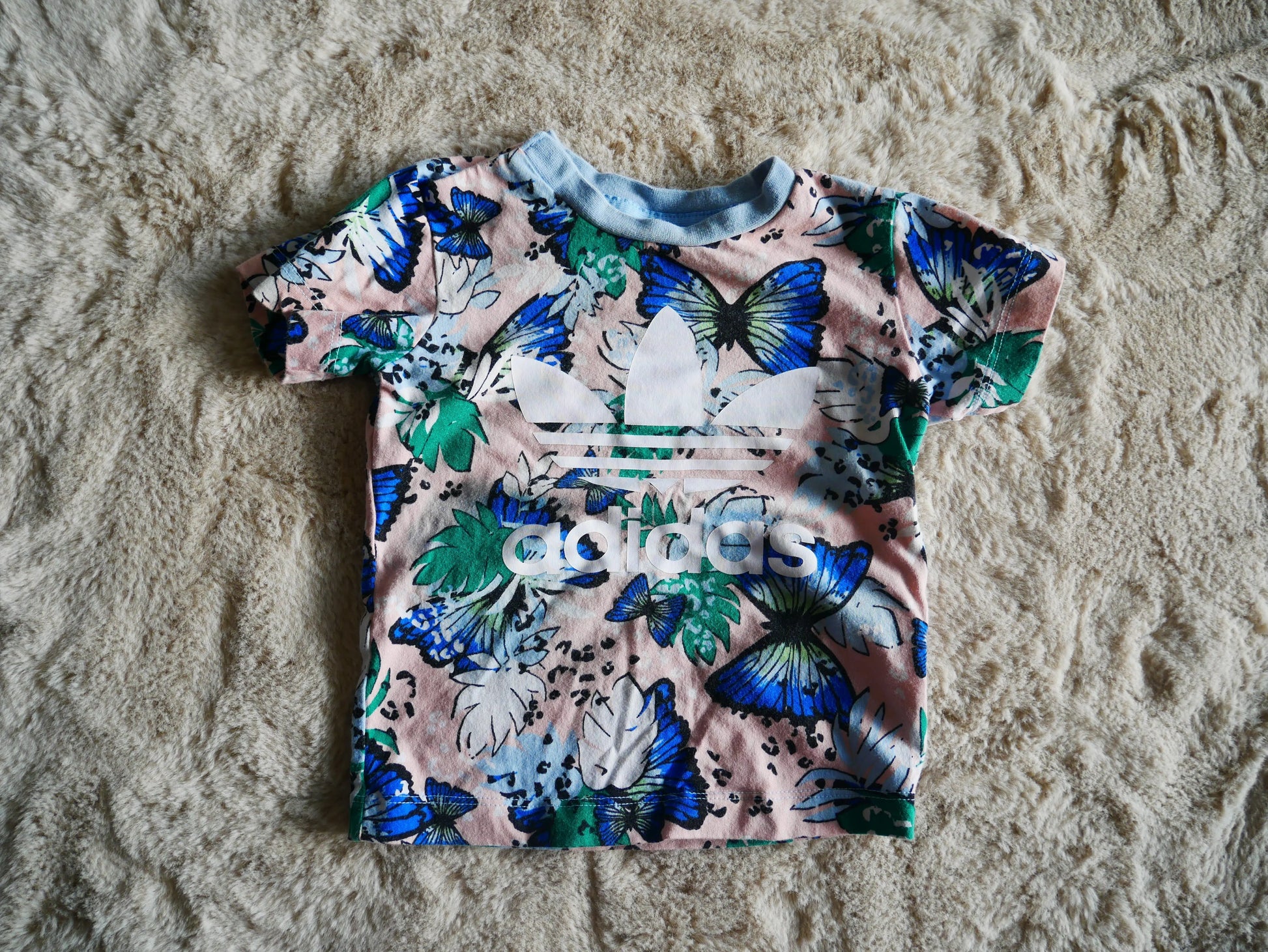 Adidas Girls Floral Tshirt / 9-12m - Thrift Club