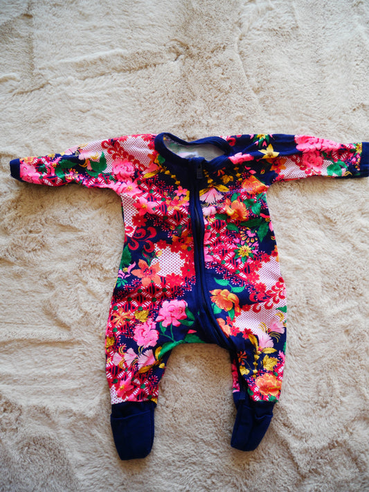 Bonds Floral Wondersuit / Newborn - Thrift Club